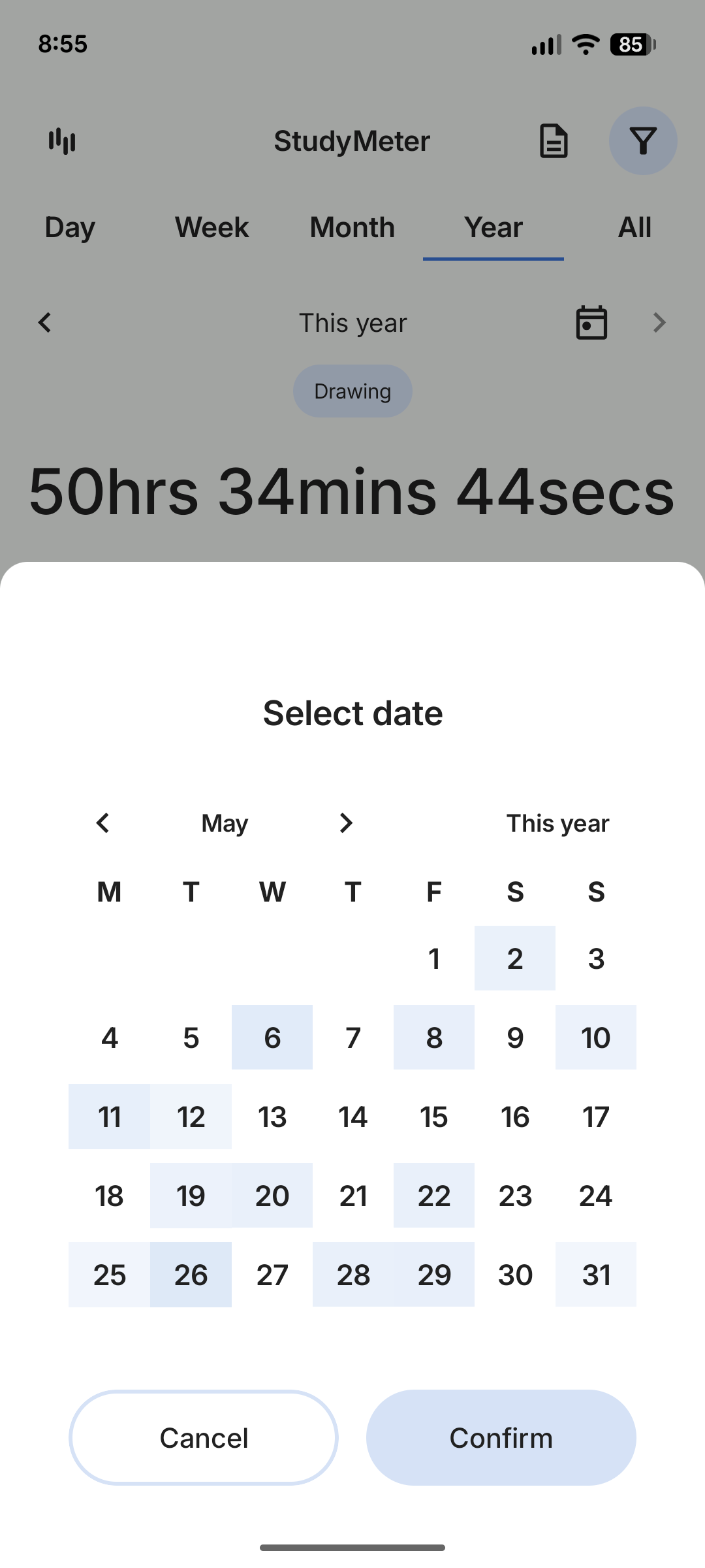 Calendar view